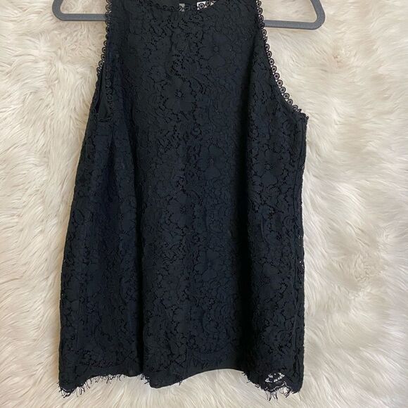 Cabi | 3605 Black Lace Display Tank Top | M - Picture 3 of 10